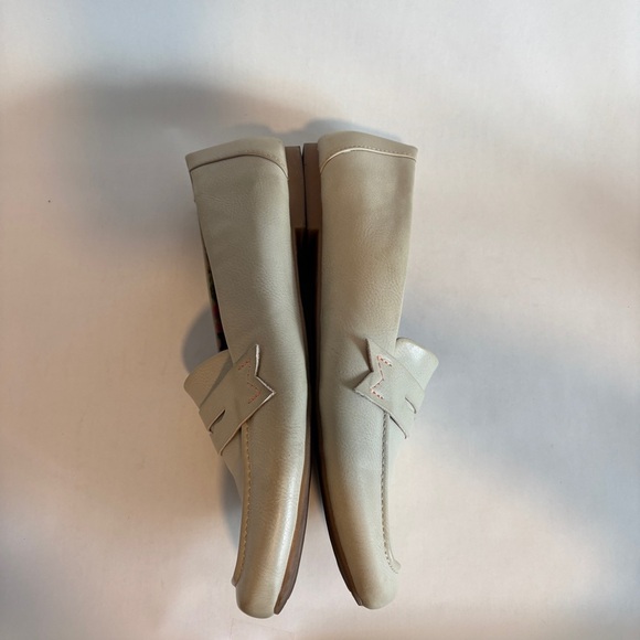 KORKS kork ease womens cream vegan leather Posie Penny Loafer flats shoes size 9 - Picture 9 of 13